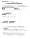 Adult Outpatient Therapy/ARMHS Referral Intake Form