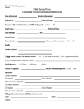 Child Outpatient Therapy/Rehab Intake Form